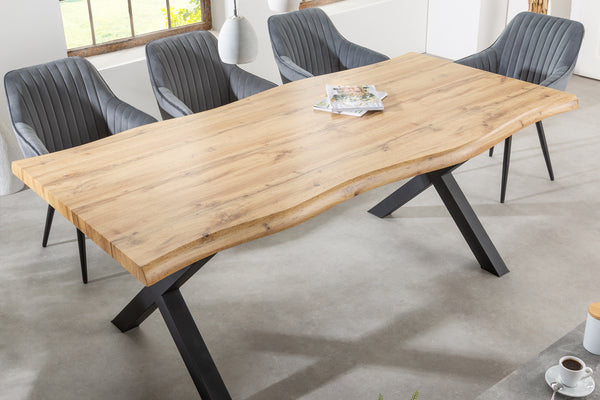Dining Table Cortez 200cm Wild Oak Look X-Frame