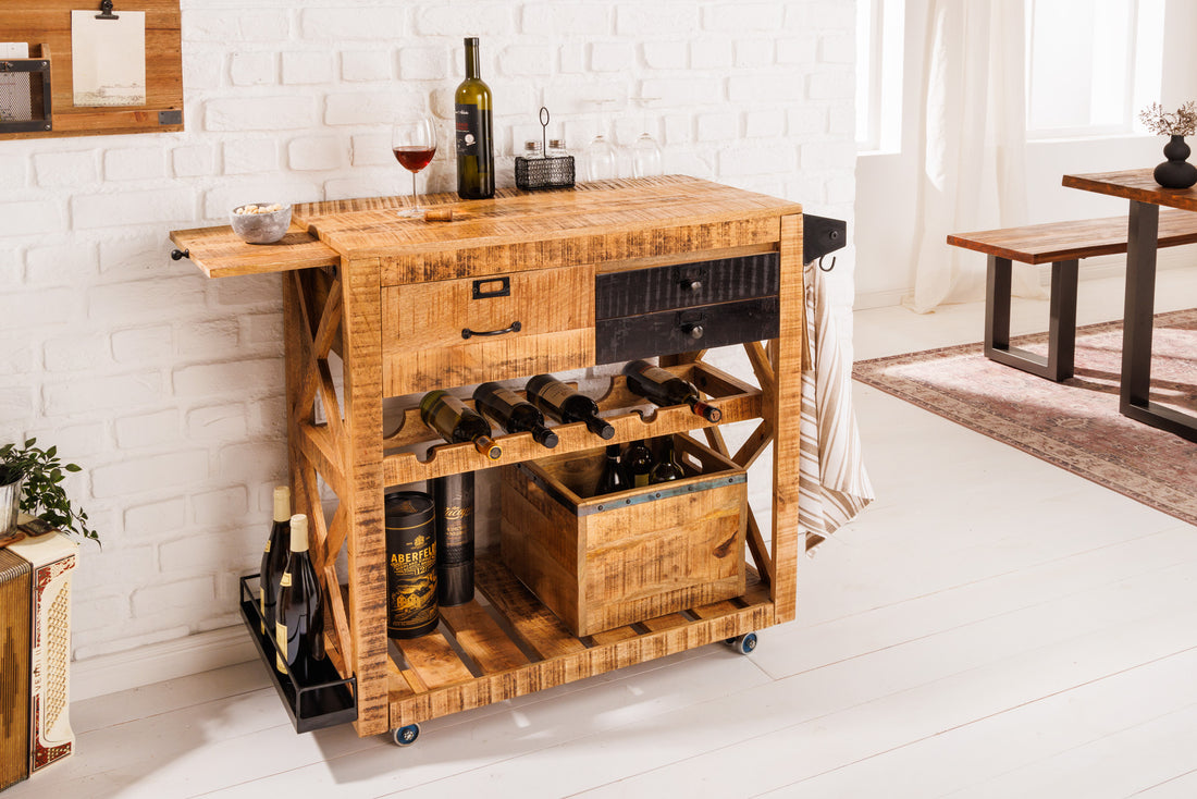 Bar Cabinet Sonora 90cm Mango Wood Natural