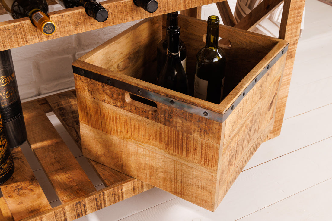 Bar Cabinet Sonora 86cm Mango Wood Natural