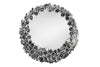 Mirror Roses 61cm Metal Silver