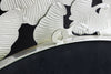 Mirror Ginkgo Leaves 92cm Metal Silver Gold