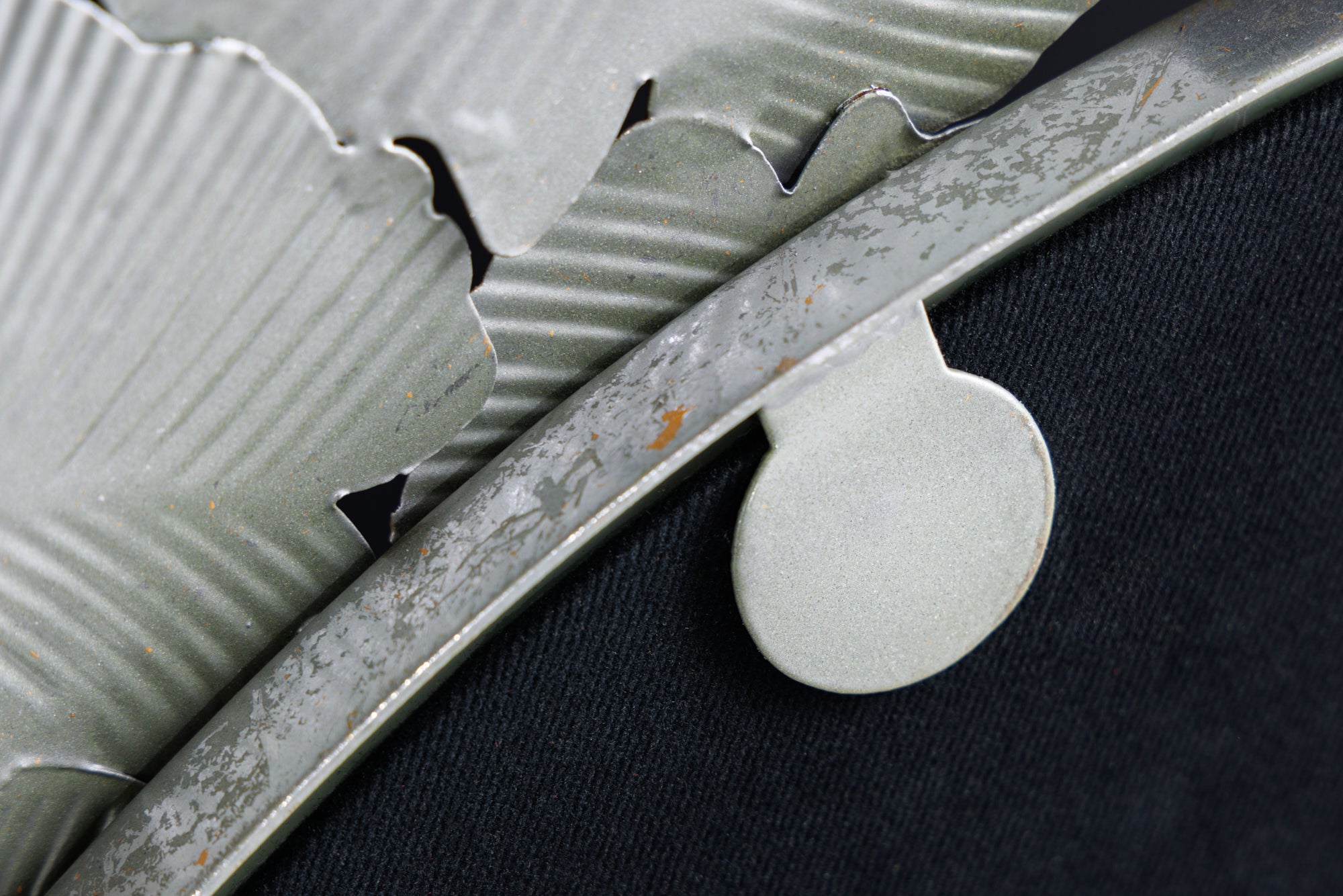 Mirror Ginkgo Leaves 92cm Metal Silver Gold