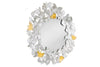 Mirror Ginkgo Leaves 92cm Metal Silver Gold