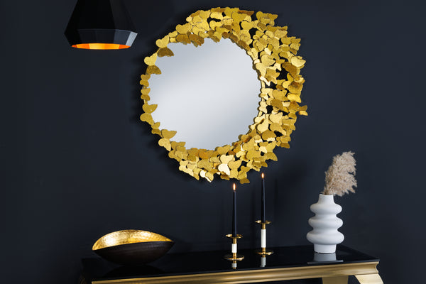 Mirror Butterfly 78cm Gold Iron