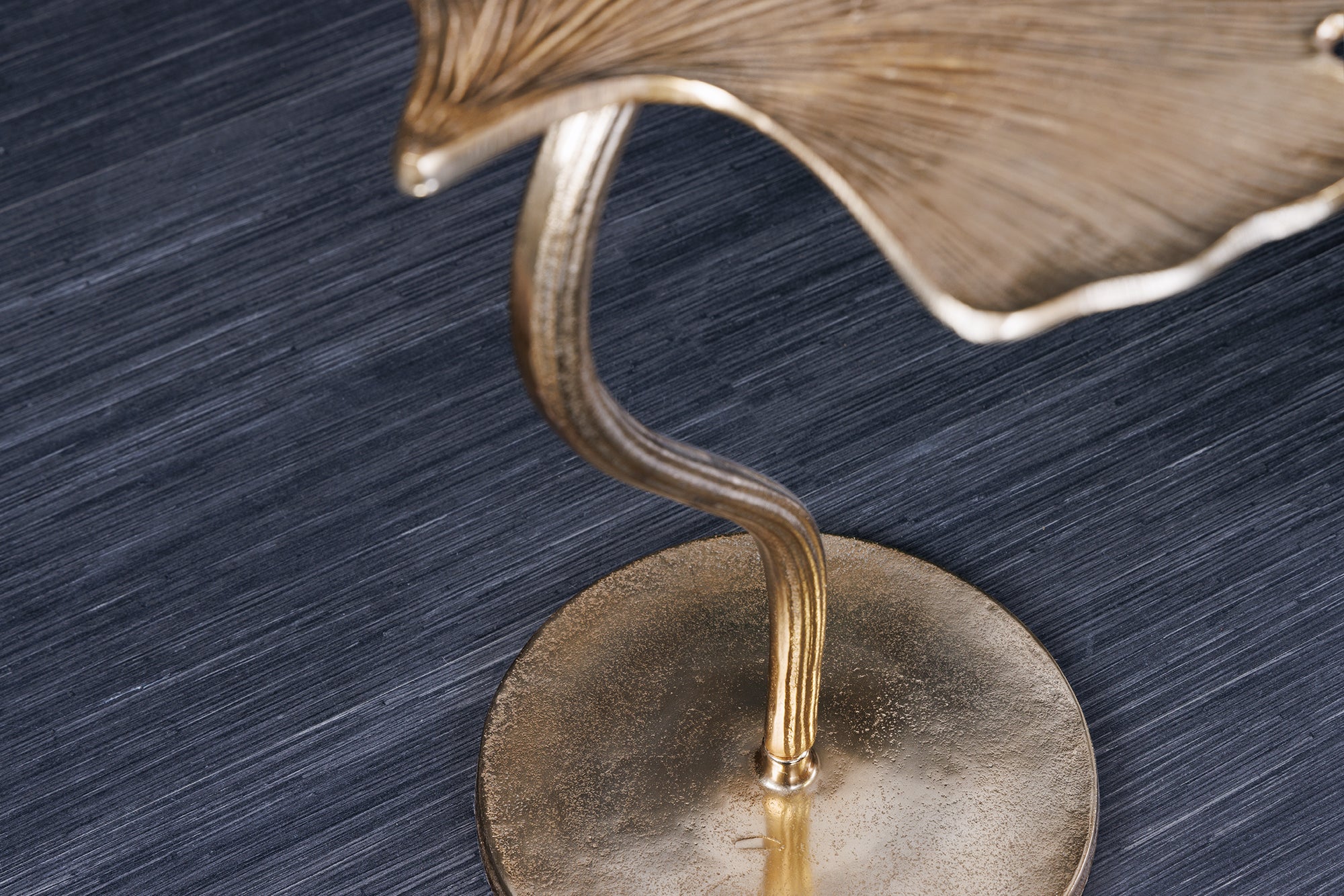 Side Table Ginkgo 53cm Metal Gold