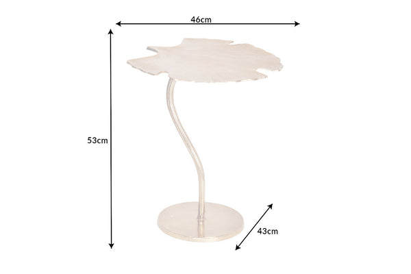 Side Table Ginkgo 53cm Metal Gold