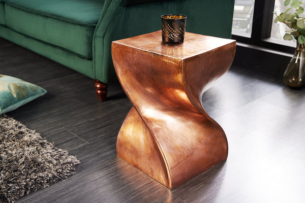 Side Table Twist 45cm Copper