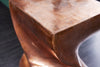 Side Table Twist 45cm Metal Copper