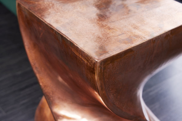 Side Table Twist 45cm Copper