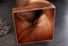 Side Table Twist 45cm Metal Copper