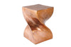 Side Table Twist 45cm Metal Copper