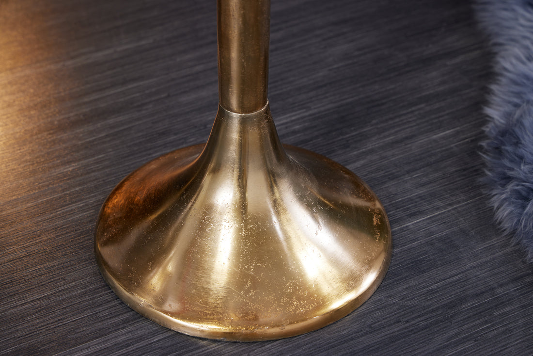 Champagne Cooler 80cm Metal Antique Gold