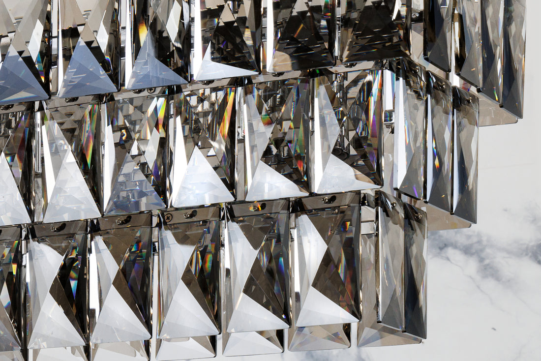 Hanging Lamp Crystal 88cm 5-lights Noble Grey