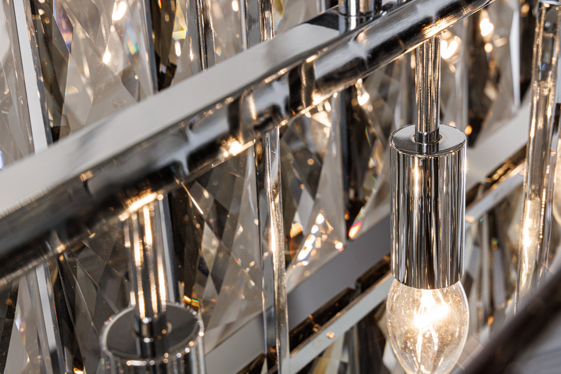 Hanging Lamp Crystal 88cm 5-lights Noble Grey