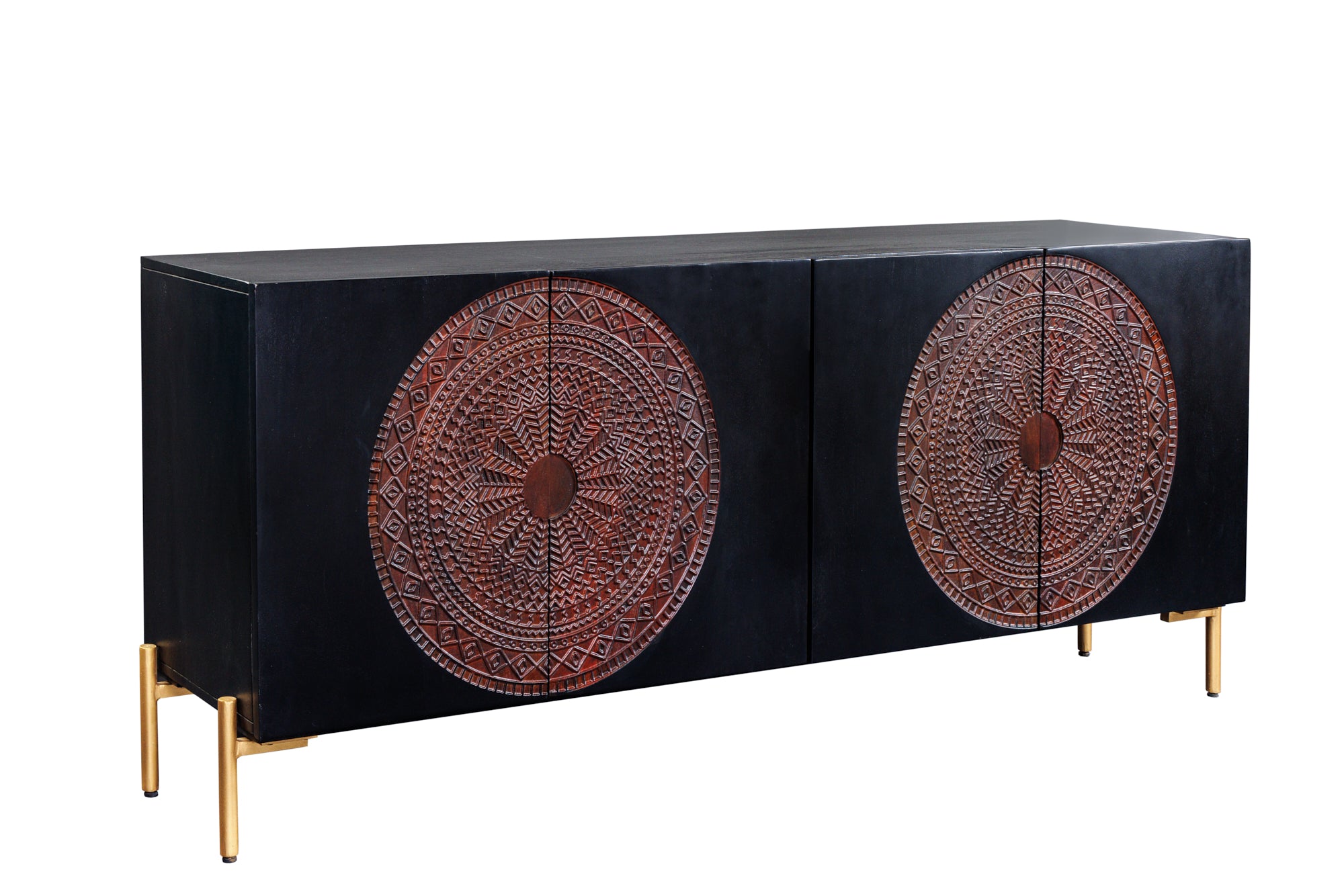 Sideboard Lotus 160cm Mango Wood Black