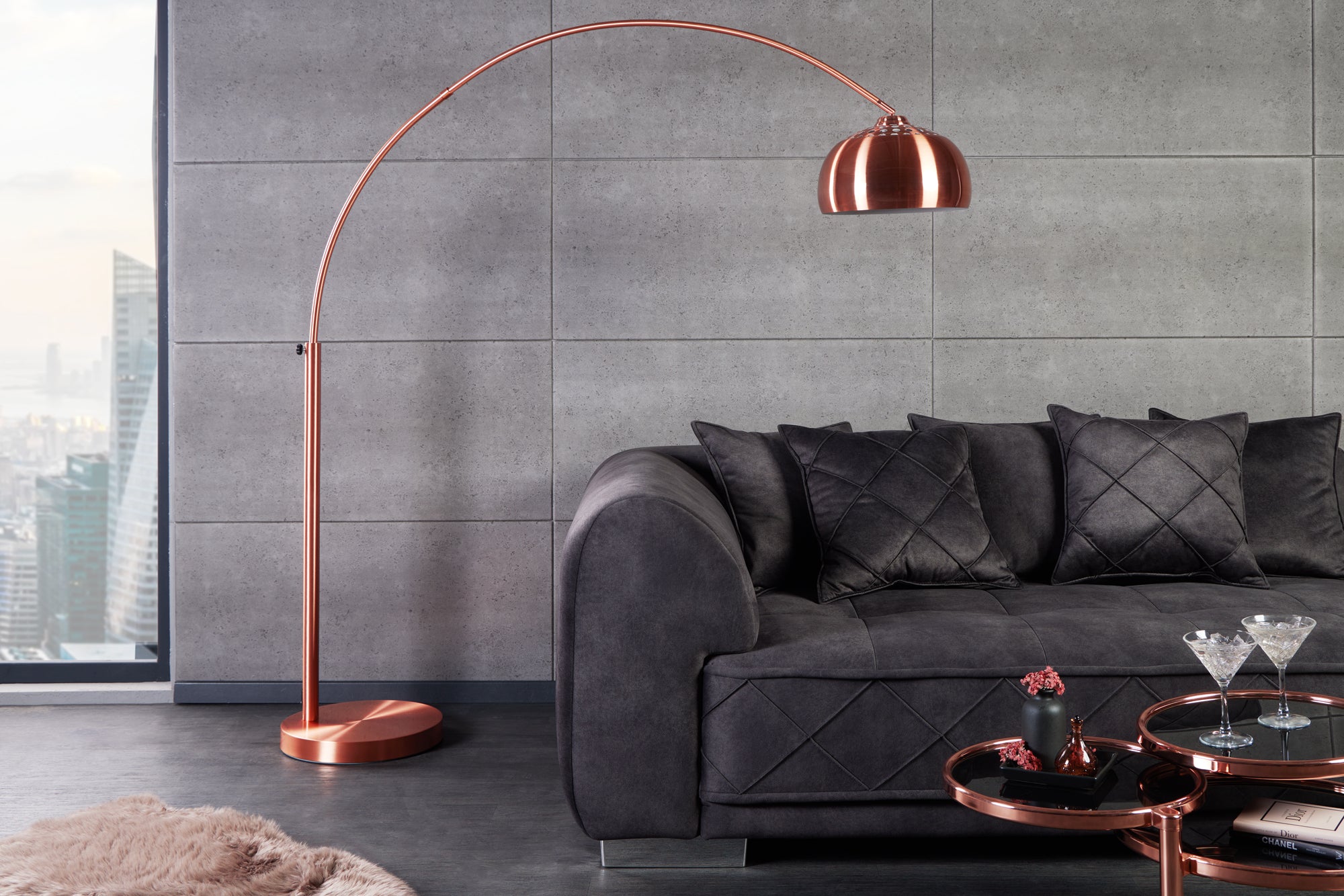 Big Bow II Floor Lamp 170-210cm Copper